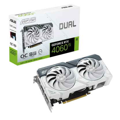 ASUS Dual GeForce RTX 4060 Ti White OC Edition 8GB Used GPU