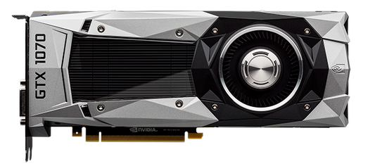 Nvidia GeForce GTX 1070 Fouders Edition Blower Fan 8GB Used GPU