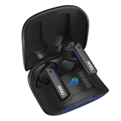 ASUS ROG Cetra True In Ear Wireless Gaming Headphones (2.4 Ghz & Bluetooth 5.3, 24-Bit 96 Khz Audio, Bone-Conduction Ai Microphones, Adaptive Anc, 46-Hour Battery Life)- Black Used TWS