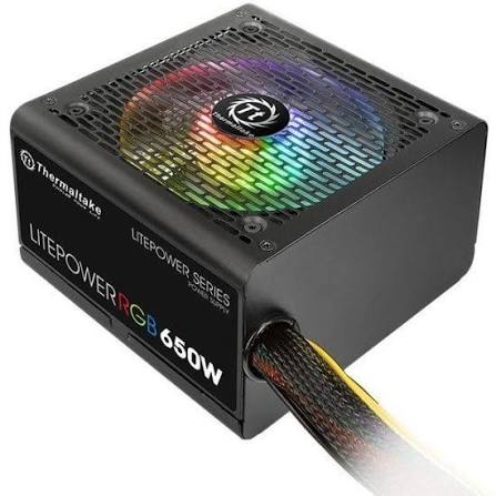 Thermaltake LitePower RGB 650 Watts ATX Power Supply Used PSU