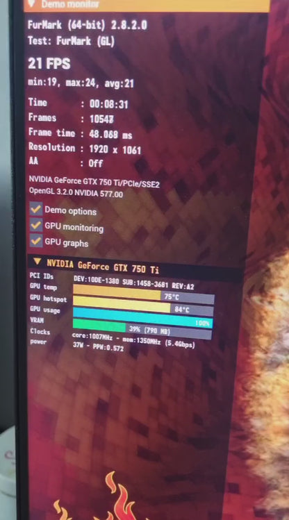 Gigabyte GTX 750 Ti GDDR5 2GB  Used GPU