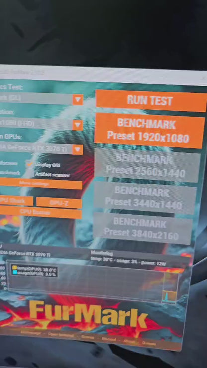 ASUS TUF NVIDIA RTX 3070 Ti 8GB Used GPU