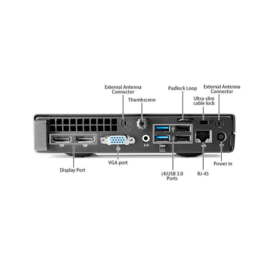 HP ProDesk 600 G1 | Intel Core i3 4th Gen Mini PC | Windows 10 Pro | Refurbished