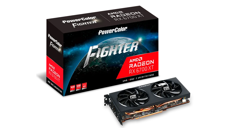 Powercolor Fighter AMD Radeon RX 6700XT Gaming 12GB Used GPU