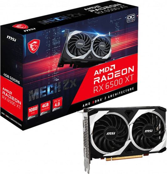 MSI Radeon RX 6500 XT MECH 2X 4GB OC Used GPU