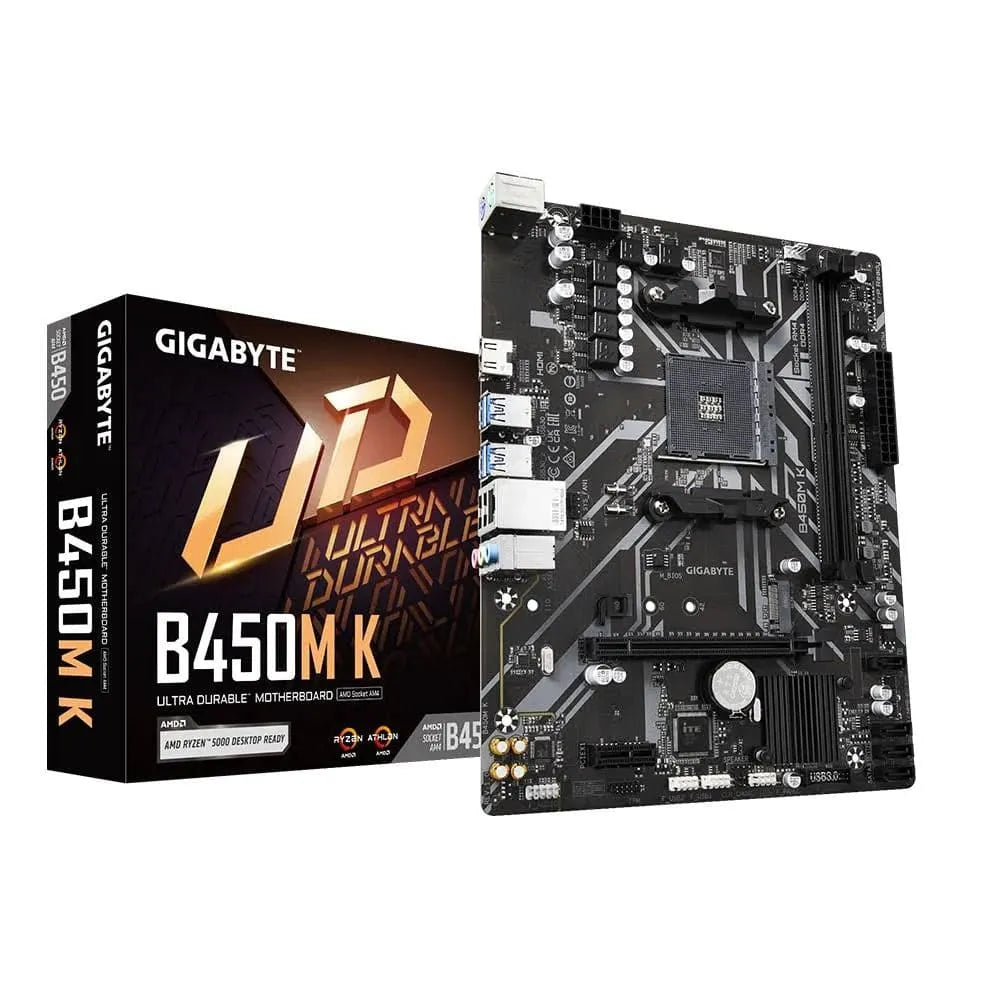 GIGABYTE B450M K Micro-ATX – AMD AM4, DDR4 Used Motherboard - Computify.in