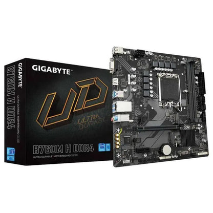 Gigabyte B760M H DDR4 Intel 14th 13th Gen 12 LGA1700 DDR4 Micro-ATX Used Motherboard - Computify.in