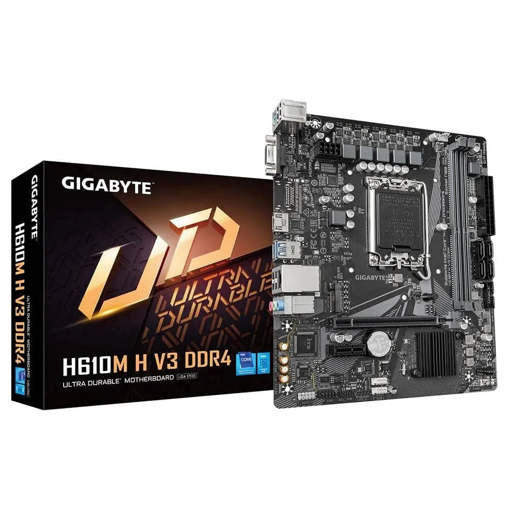 Intel Core i5 12400F + Gigabyte H610 V3 DDR4 Motherboard COMBO - Computify.in
