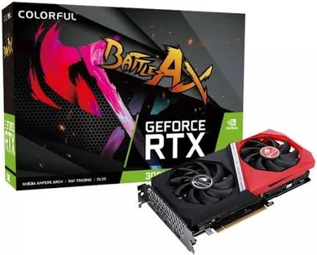 COLORFUL RTX 3060 Ti NB Battle AX Dual Fan 8GB Used GPU