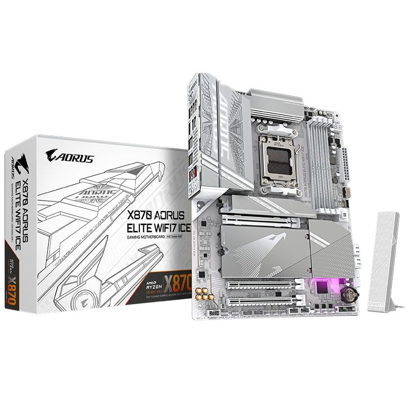 GIGABYTE X870 AORUS ELITE WIFI7 ICE DDR5 Used Motherboard - Computify.in