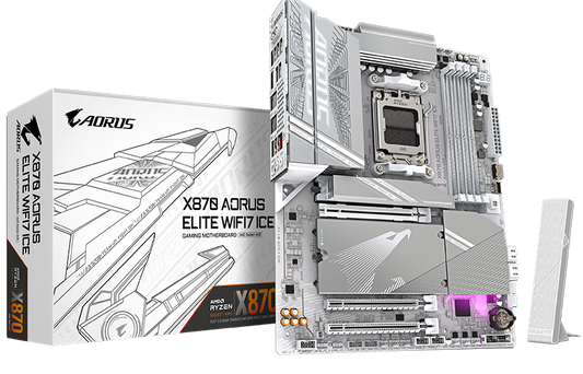 GIGABYTE X870 AORUS ELITE WIFI7 ICE DDR5 Used Motherboard