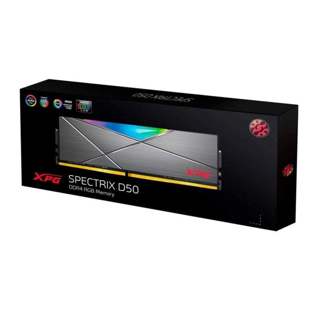 Adata XPG Spectrix D50 16GB (8GBX2) DDR4 3200MHz RGB Black Used RAM - Computify.in