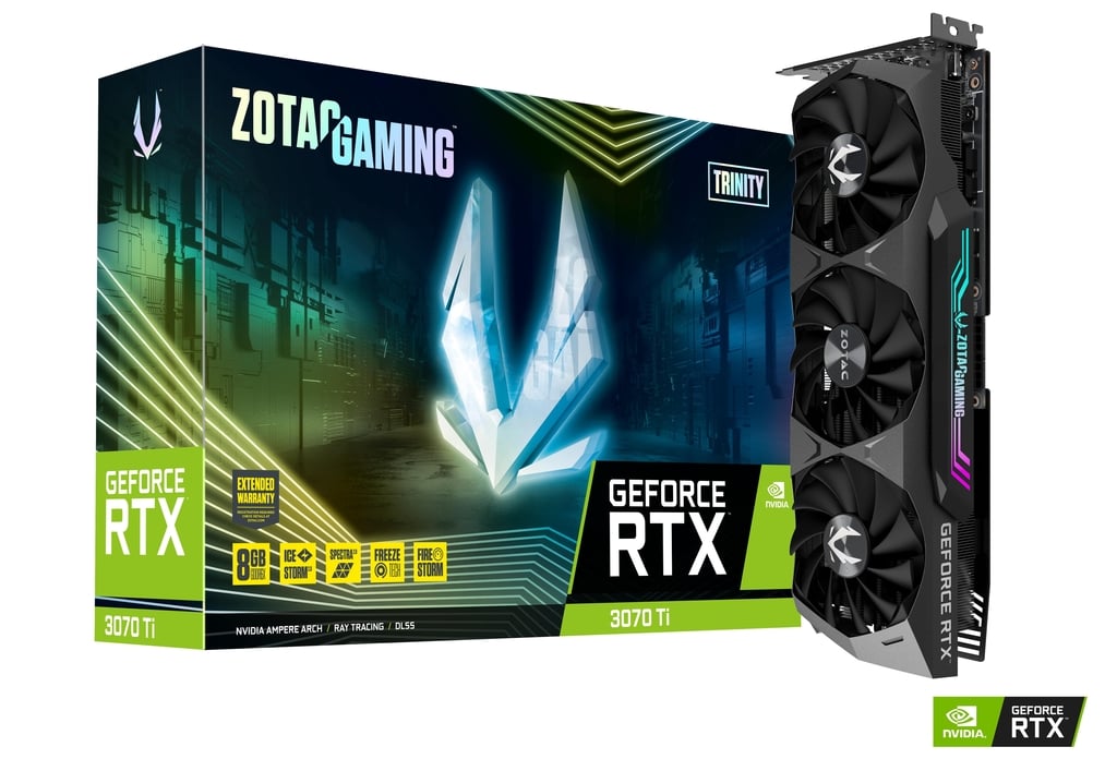 Zotac Gaming GeForce RTX 3070 Ti Trinity Black 8GB Used GPU